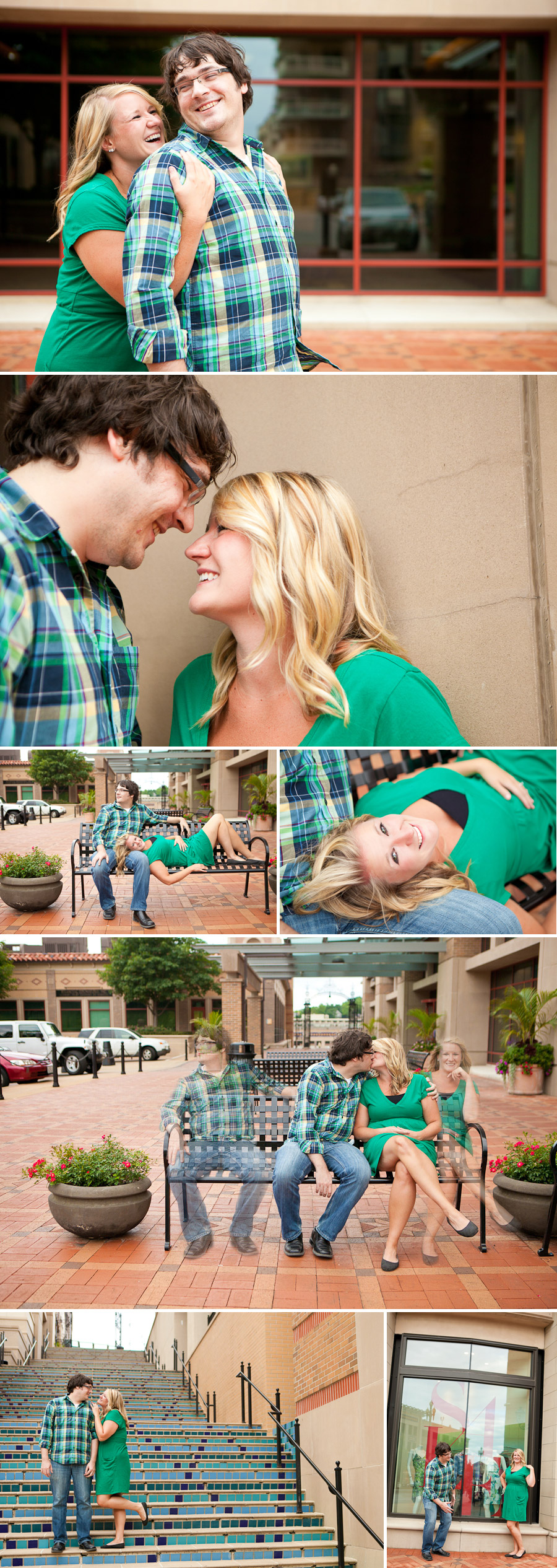 Emily and Josh Doss - Kansas City Plaza Engagement Session - Pure in Art Photography