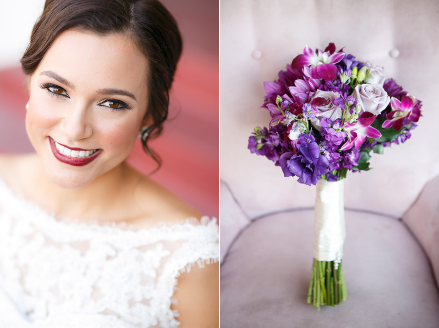 wedding colors, shades of purple