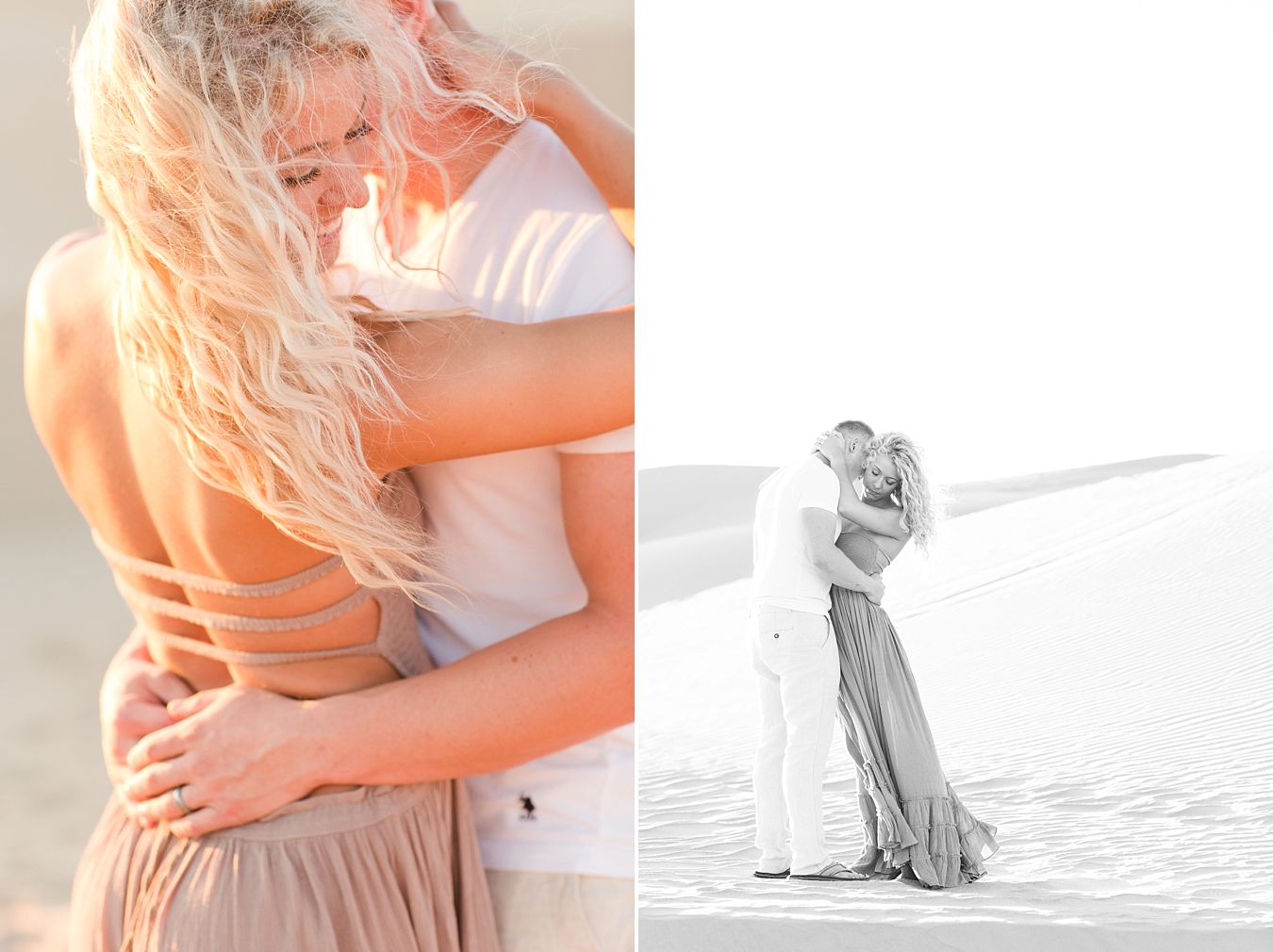 engagement session in sand dunes