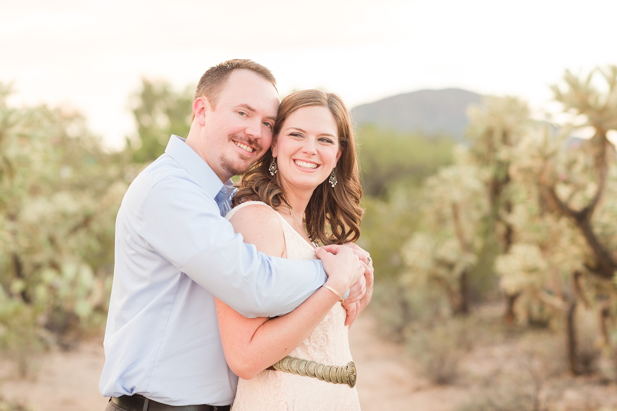 engagement session in the desert