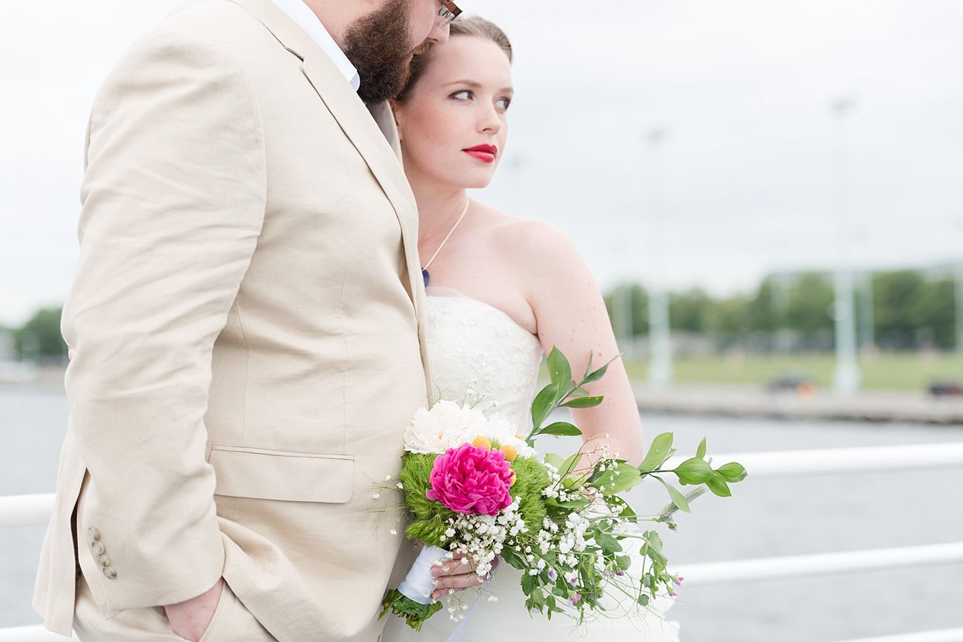 summer wedding on Catherine Marie Watermark yacht in Annapolis, Maryland
