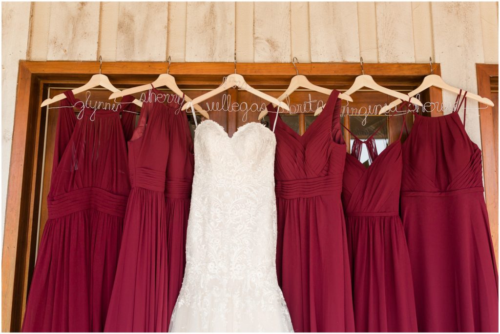Chaumette Vineyards and Winery Wedding Ste. Genevieve Photographer Aleen and Rich bride and bridesmaids dresses