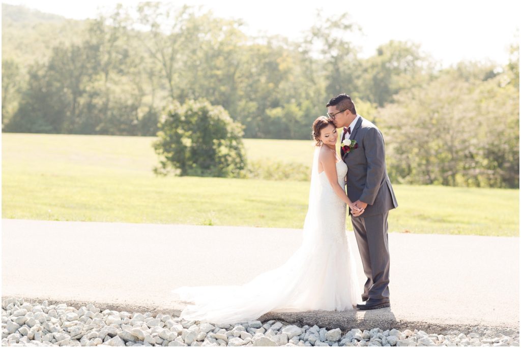 Chaumette Vineyards and Winery Wedding Ste. Genevieve Photographer Aleen and Rich bride and groom portrait