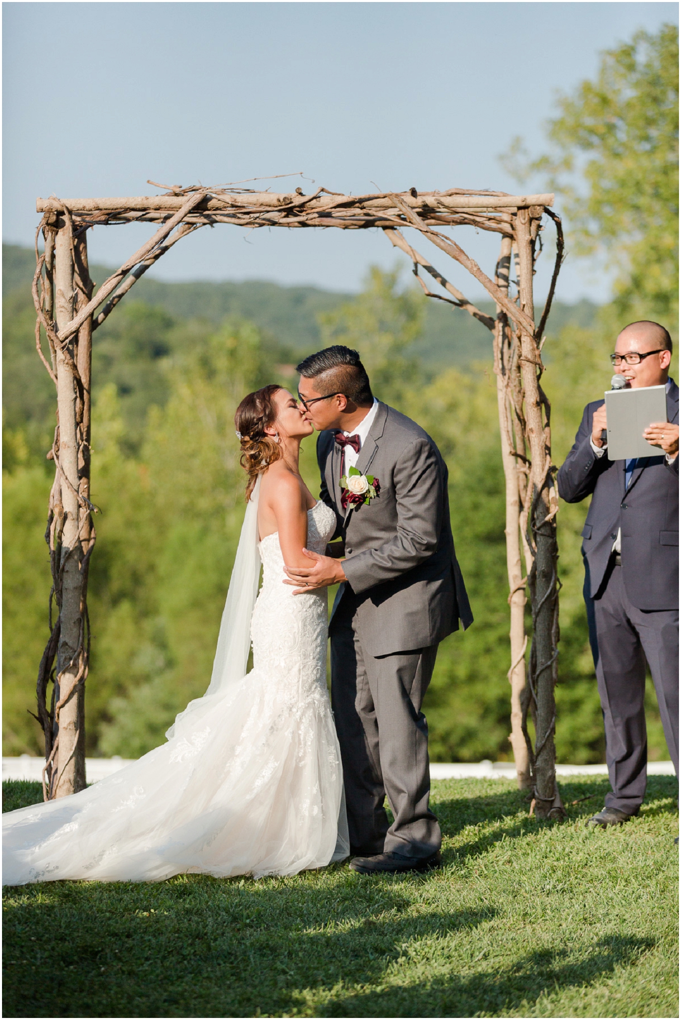 Chaumette Vineyards and Winery Wedding Ste. Genevieve Photographer Aleen and Rich ceremony photo