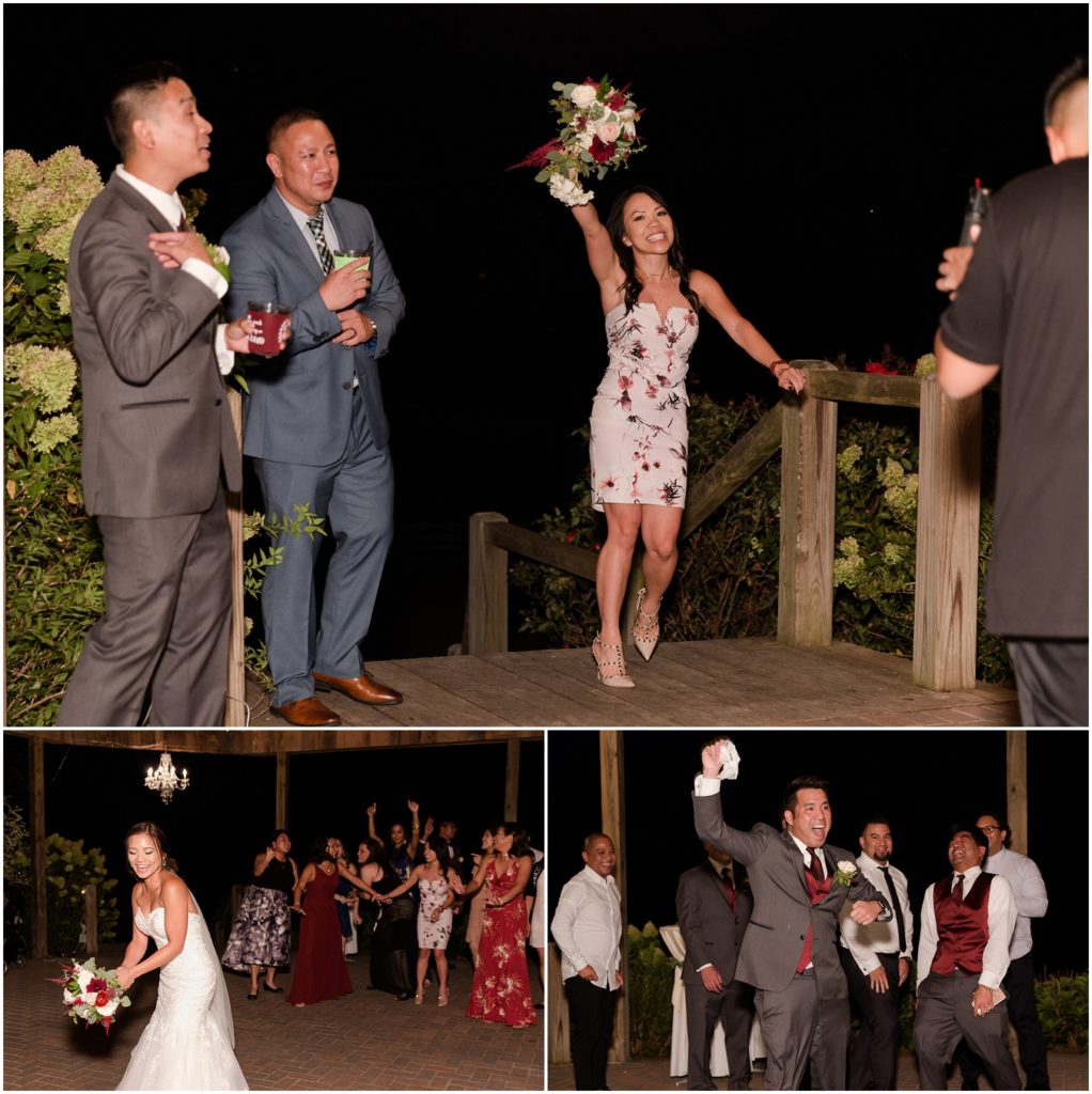 Chaumette Vineyards and Winery Wedding Ste. Genevieve Photographer Aleen and Rich action on the dance floor