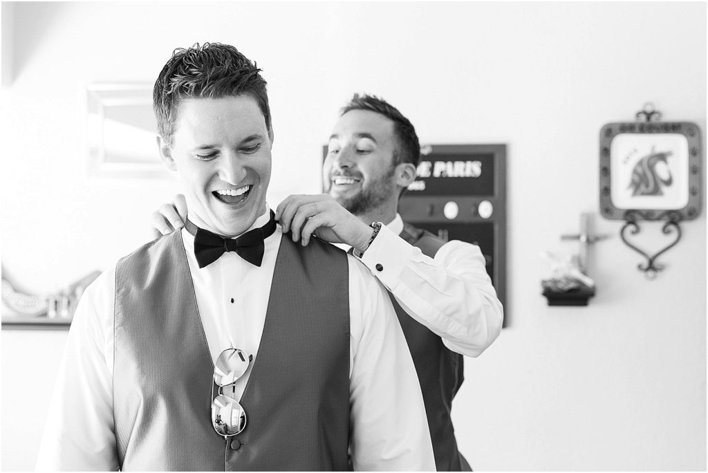 Corpus Christi Catholic Church Wedding Tucson Photographer Eric and Mandi groom prep