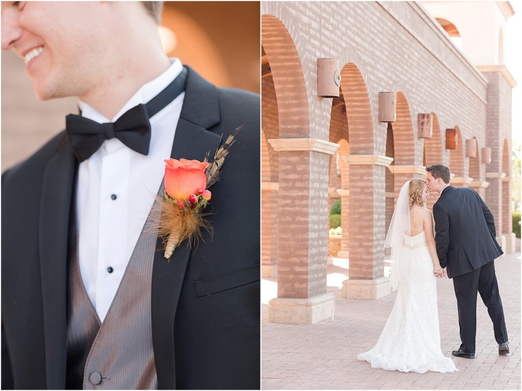 Corpus Christi Catholic Church Wedding Tucson Photographer Eric and Mandi first look