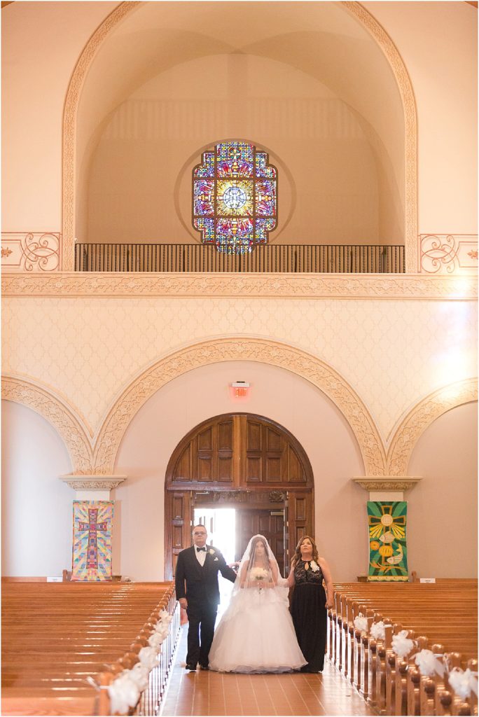 St. Augustine Cathedral Wedding Tucson Photographer John and Brittany brides entrance