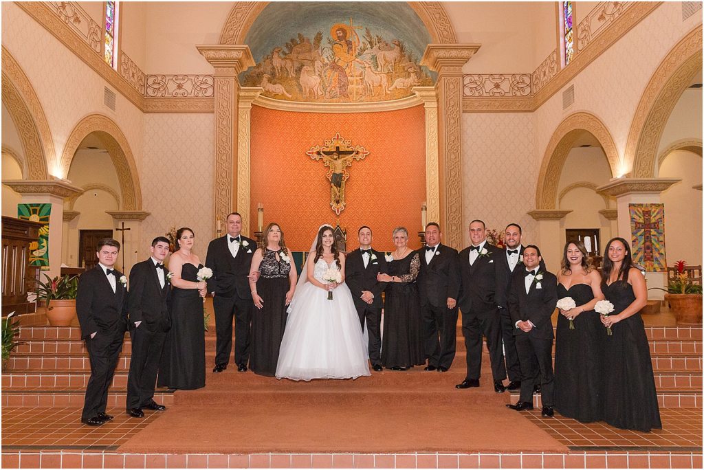 St. Augustine Cathedral Wedding Tucson Photographer John and Brittany family portrait