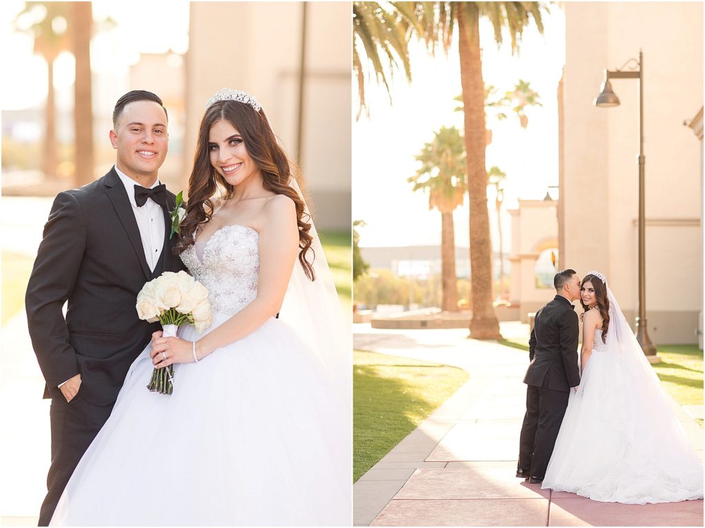 Hilton El Conquistador Wedding Tucson Photographer John and Brittany bride and groom portrait