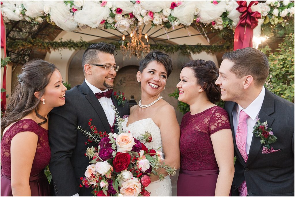 Stillwell House and Gardens Wedding Tuscon Photographer Cesar and Monica groom family shot