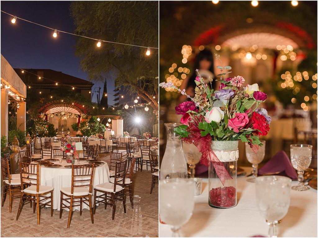Stillwell House and Gardens Wedding Tuscon Photographer Cesar and Monica reception details