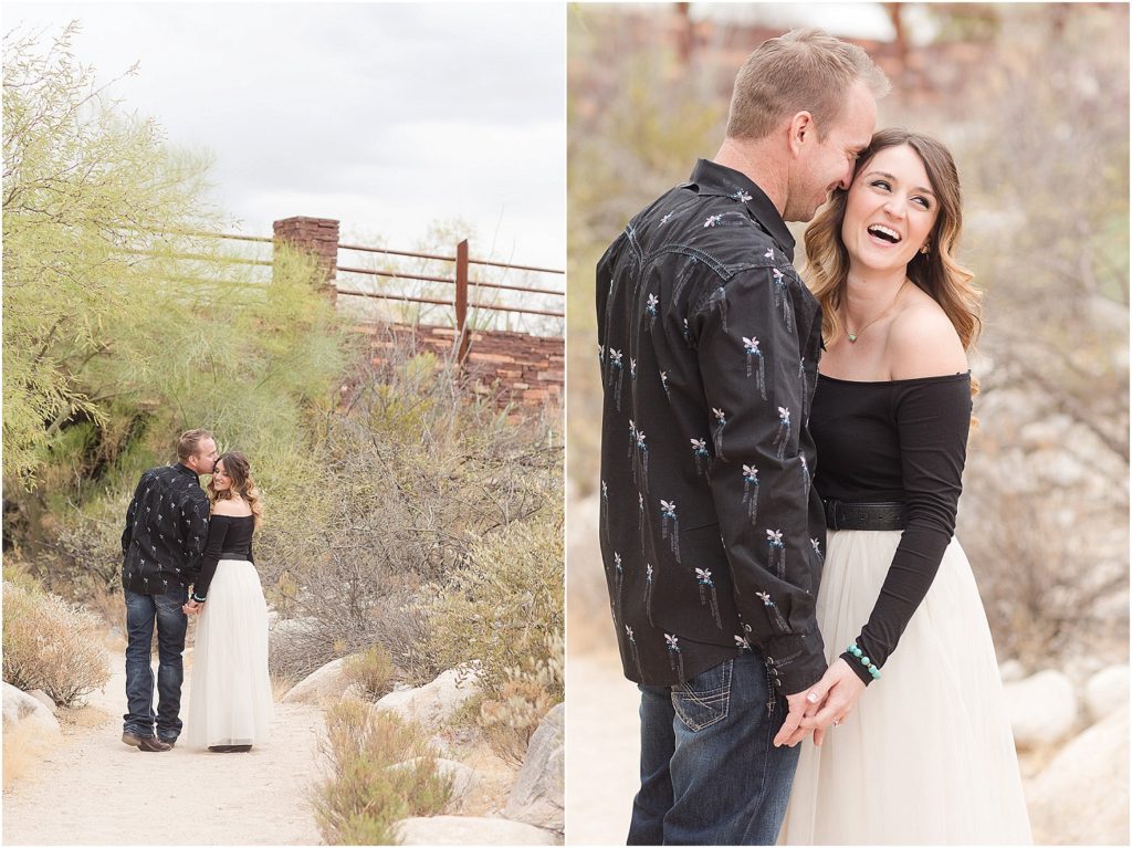 Tucson Engagement Photographer Desert Engagement Session Dominique and Luke