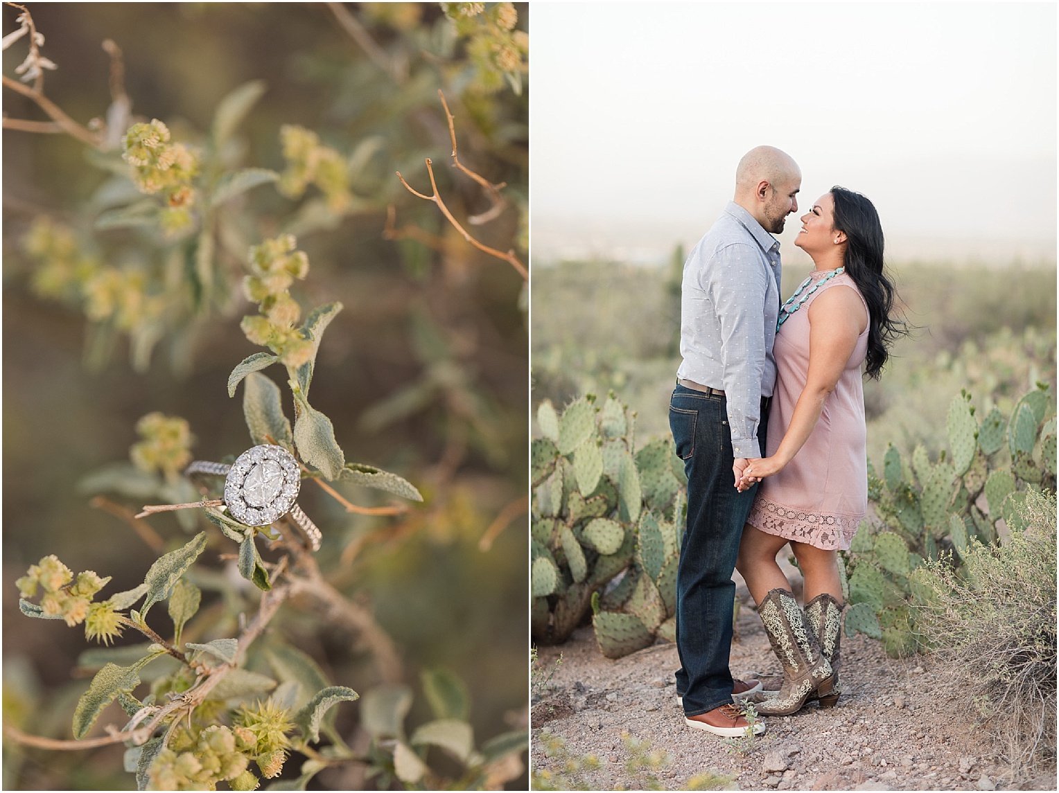 Arizona Desert Engagement Session Tucson Arizona Kathya + Henry