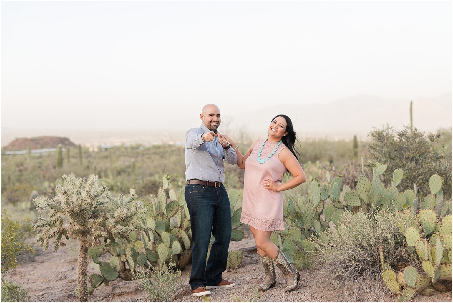 Arizona Desert Engagement Session Tucson Arizona Kathya + Henry