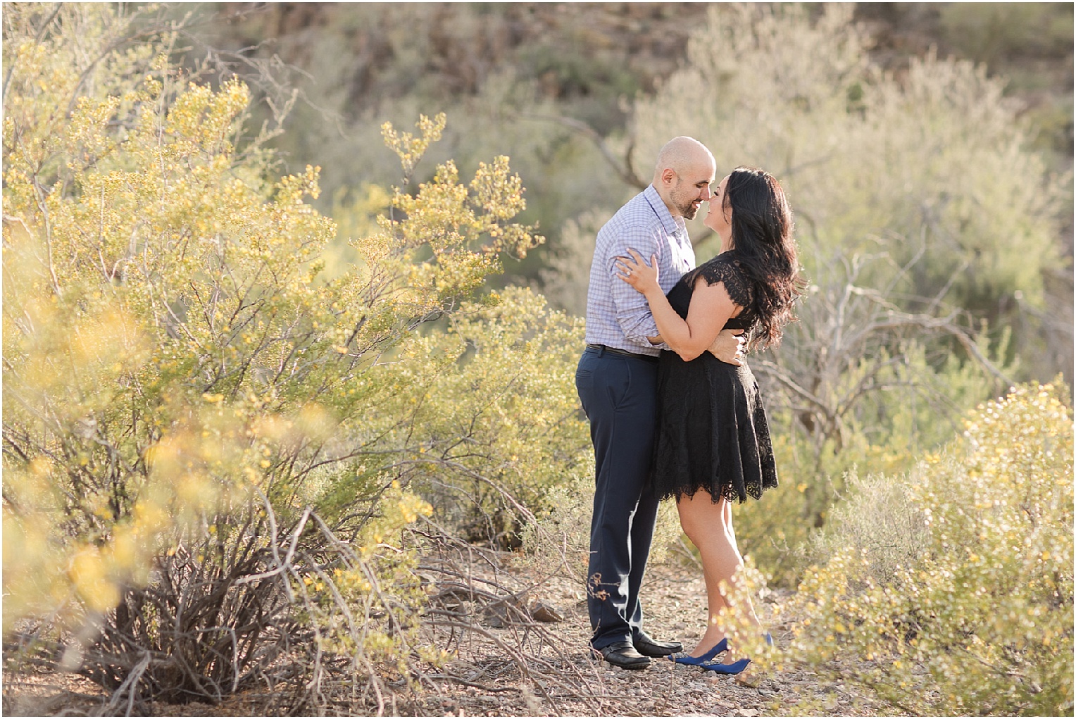 Arizona Desert Engagement Session Tucson Arizona Kathya + Henry