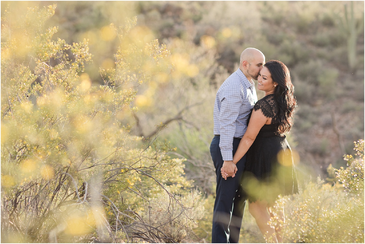 Arizona Desert Engagement Session Tucson Arizona Kathya + Henry