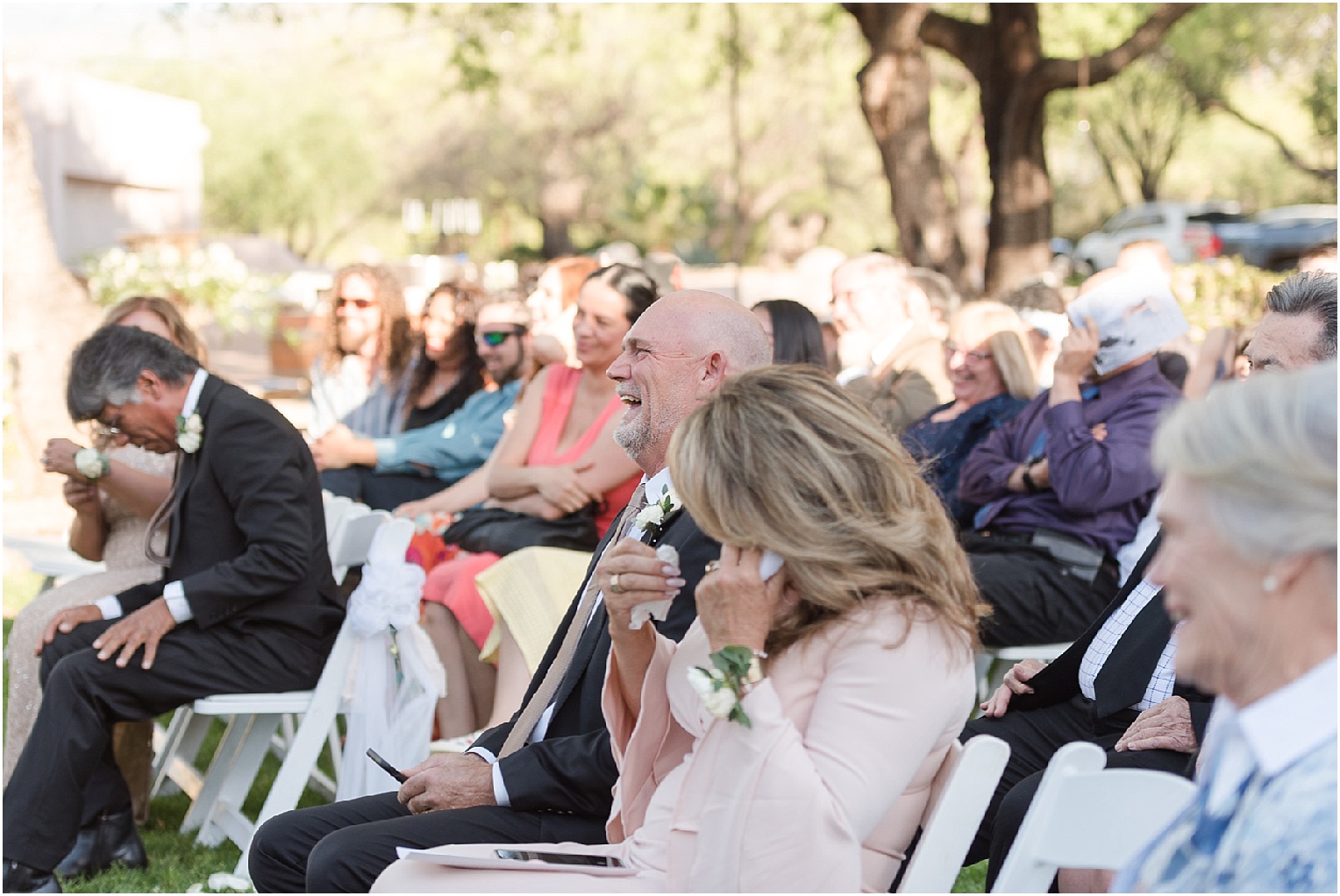 Intimate Backyard Wedding Tucson, AZ Chanel + Eddie outdoor ceremony