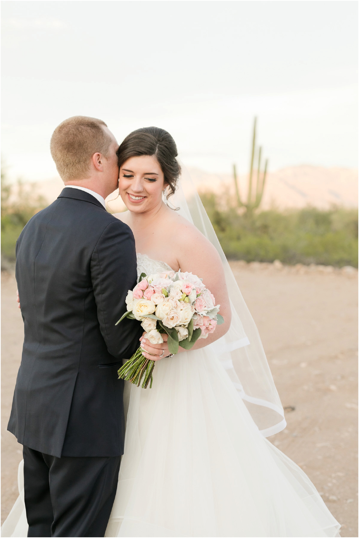 Oasis at Wild Horse Ranch Wedding Tucson AZ Cassidy and Ryan bride and groom portrait
