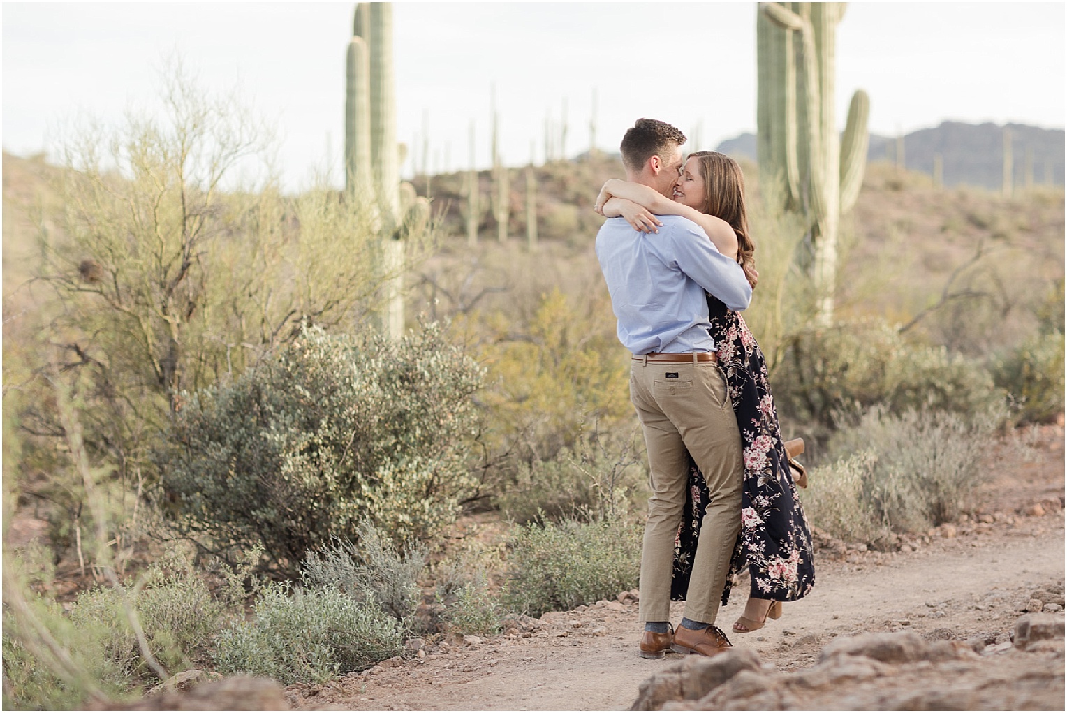 Tucson Engagement Photos Tucson Photographer Grace and Danny desert engagement photos