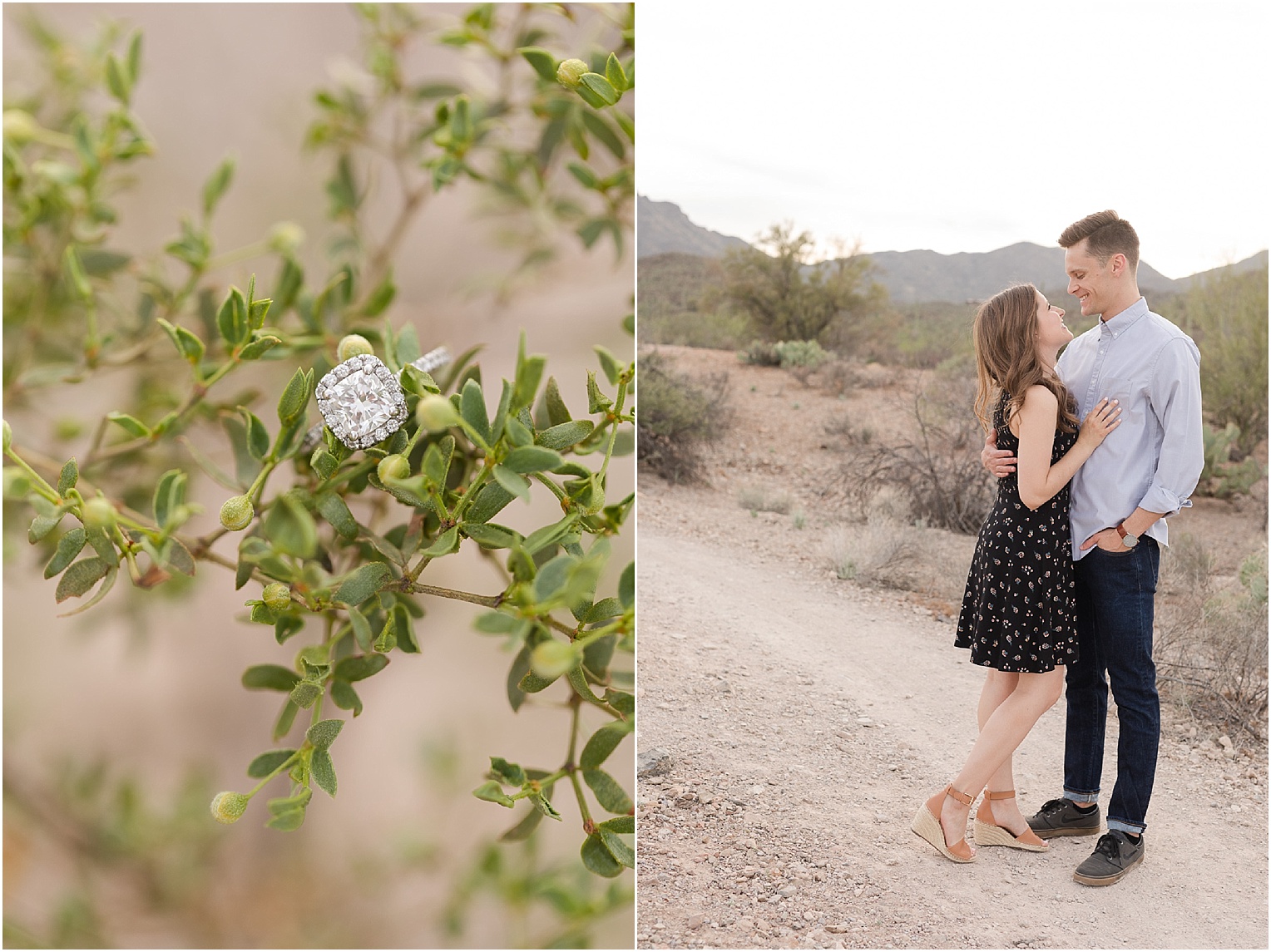 Tucson Engagement Photos Tucson Photographer Grace and Danny desert engagement photos