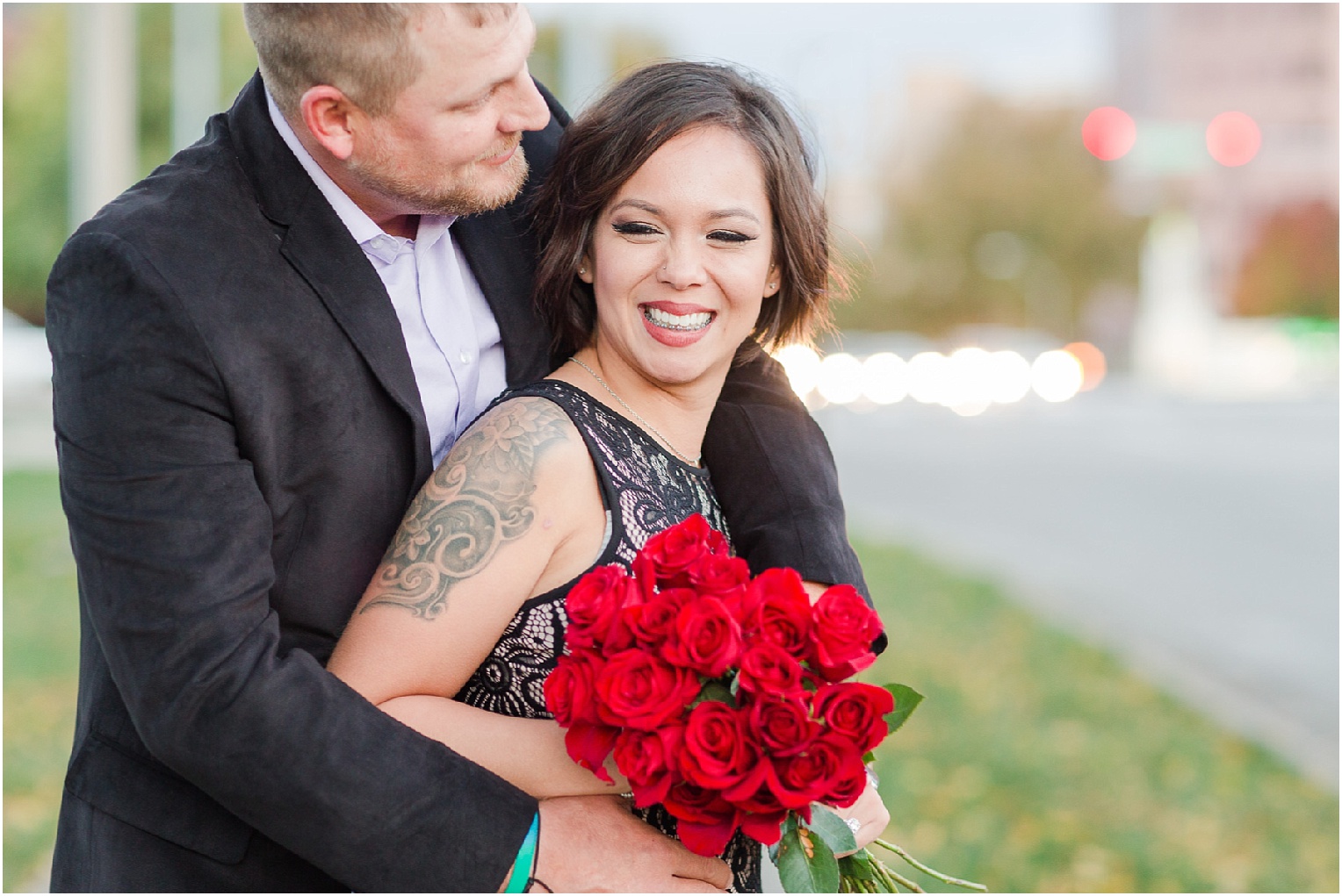 Kansas City Engagement Proposal Tucson AZ Beth & Michael surprise engagement proposal scavenger hunt with roses