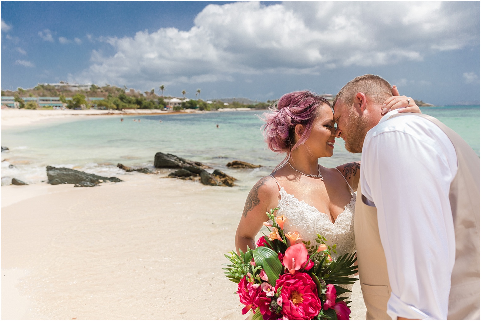 St. Thomas Virgin Islands Wedding Photographer Elizabeth + Michael luxury resort beach wedding