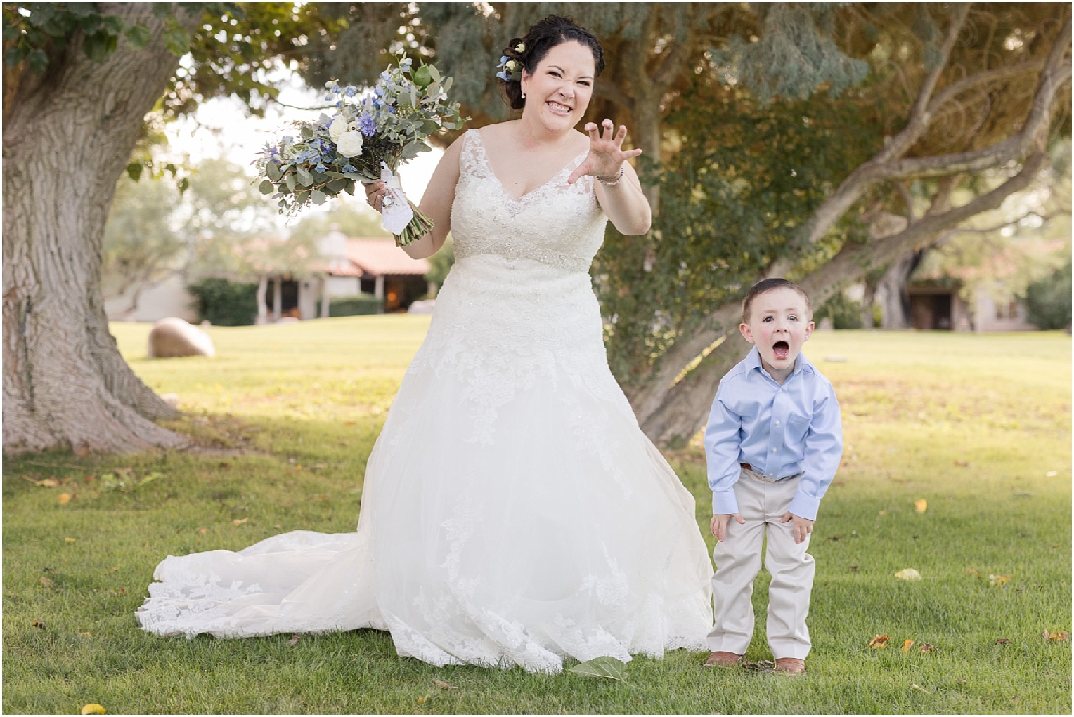 Tubac Golf Resort Wedding Tucson AZ Ashley and Paul rustic vintage shades of blue wedding