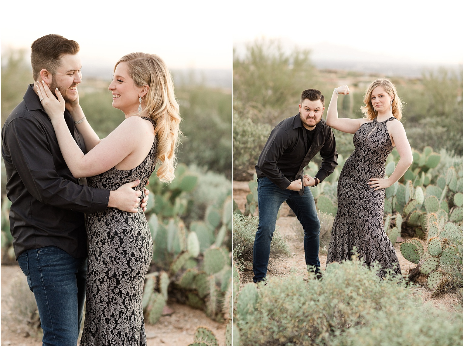 Tucson Engagement Pictures formal engagements session outfits in desert