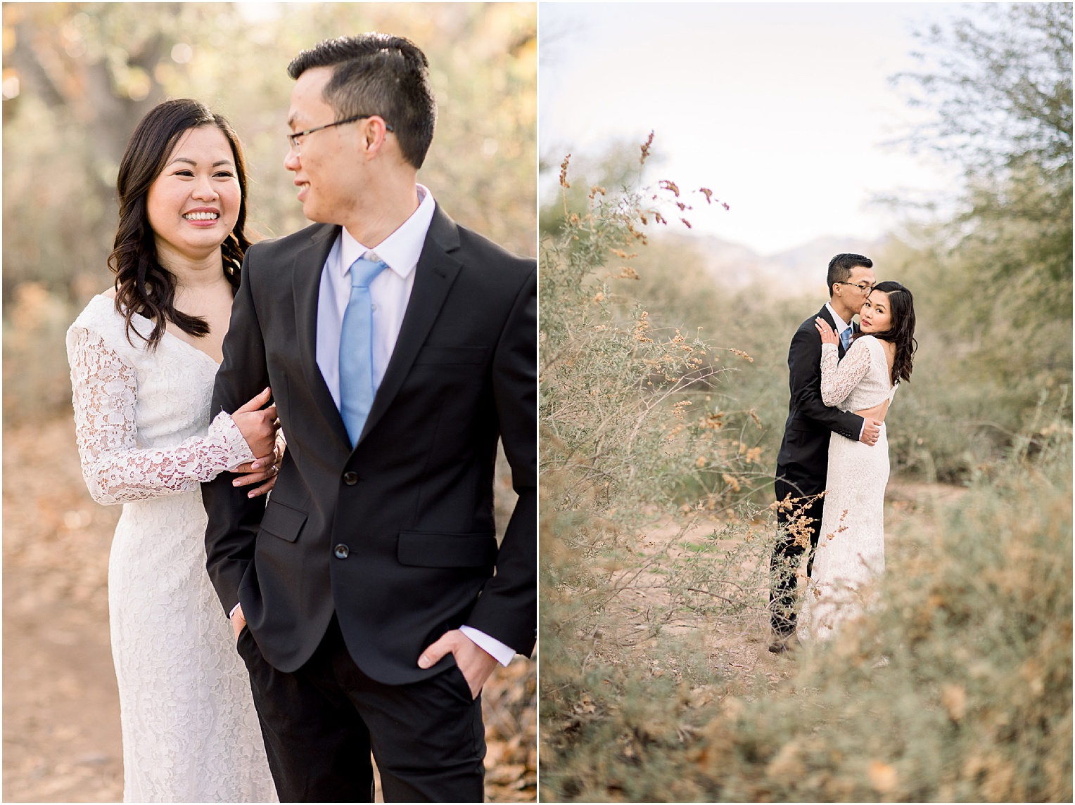 Vietnamese Engagement Session in the Dessert of Tucson AZ Giang + Ninh