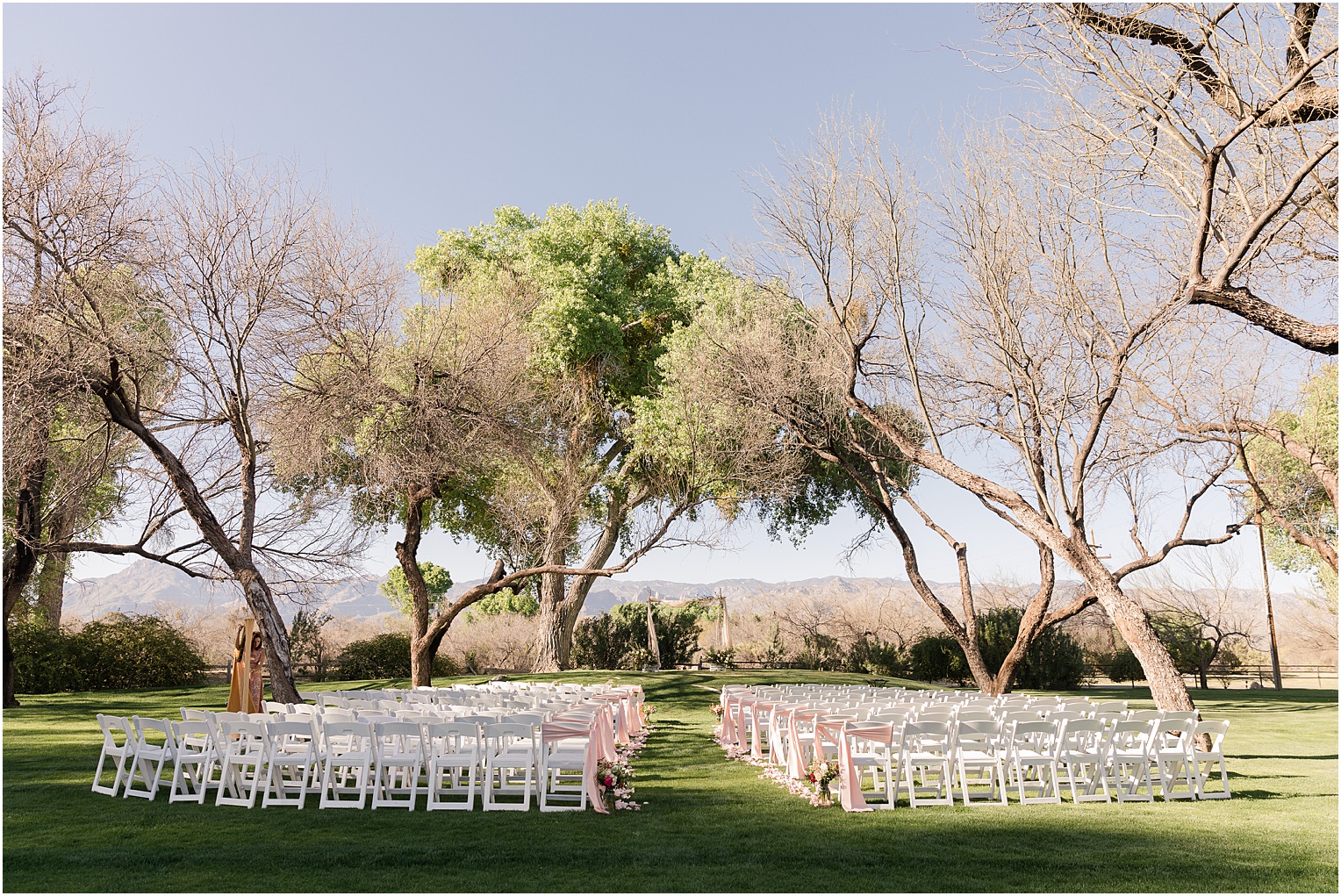 La Mariposa Wedding Tucson AZ outdoor resort wedding ceremony