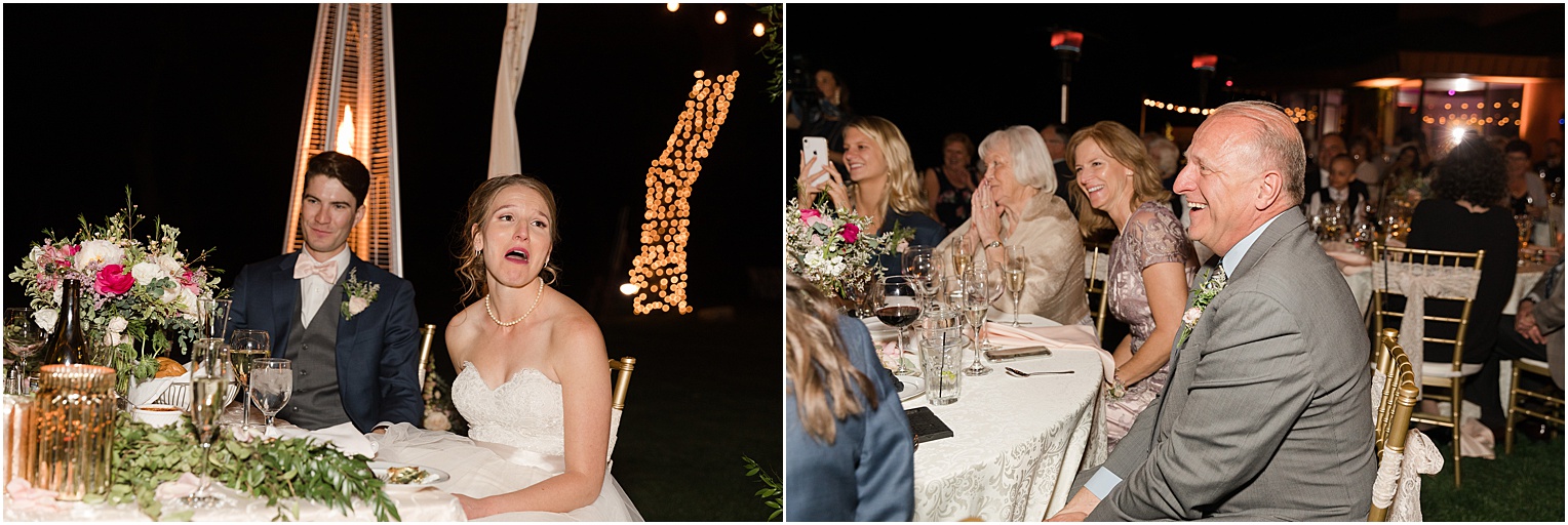 La Mariposa Wedding Tucson AZ romantic blush outdoor wedding reception