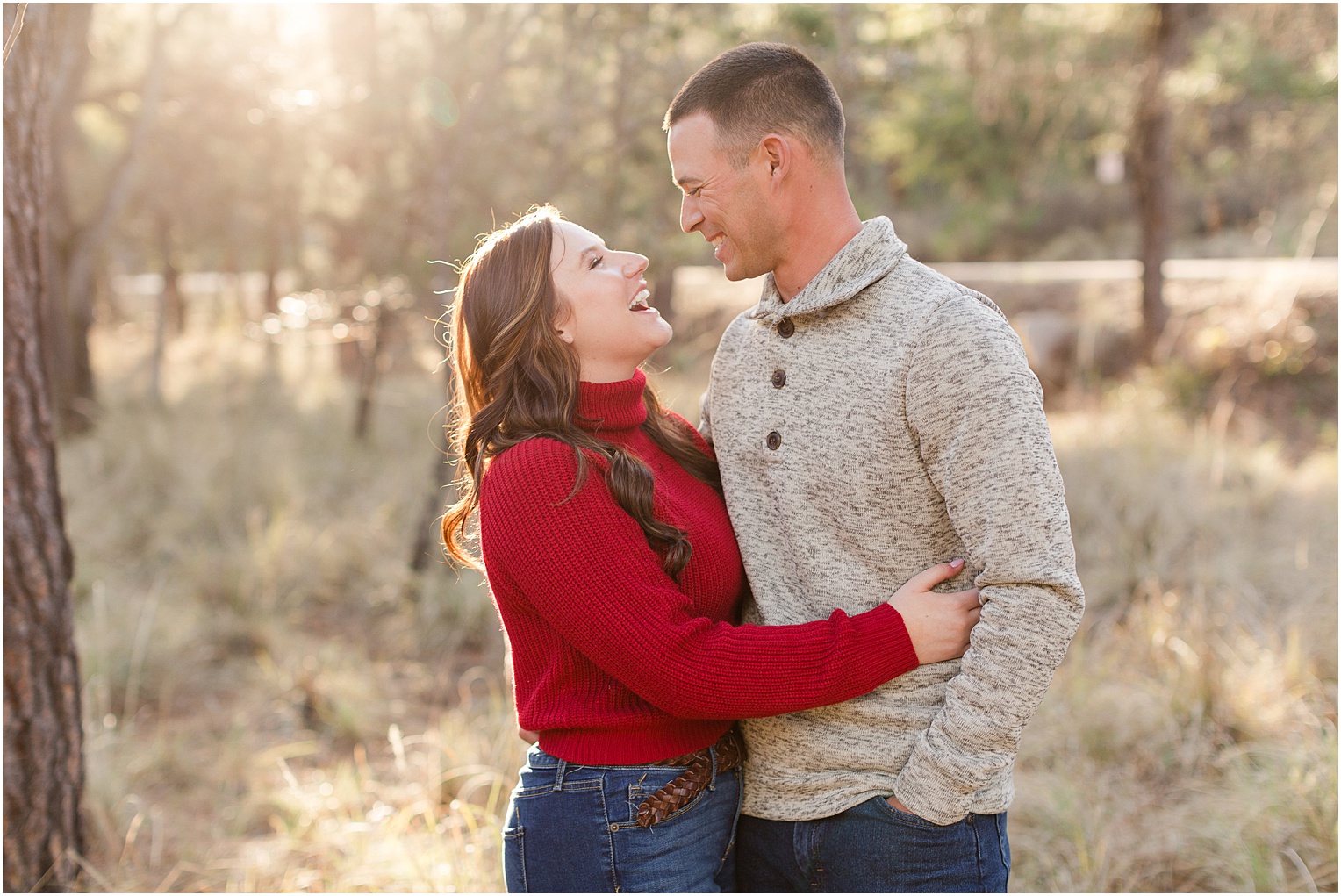 Mount Lemmon Engagement Session Tucson AZ Chelsey + Zach spring woodland engagement session