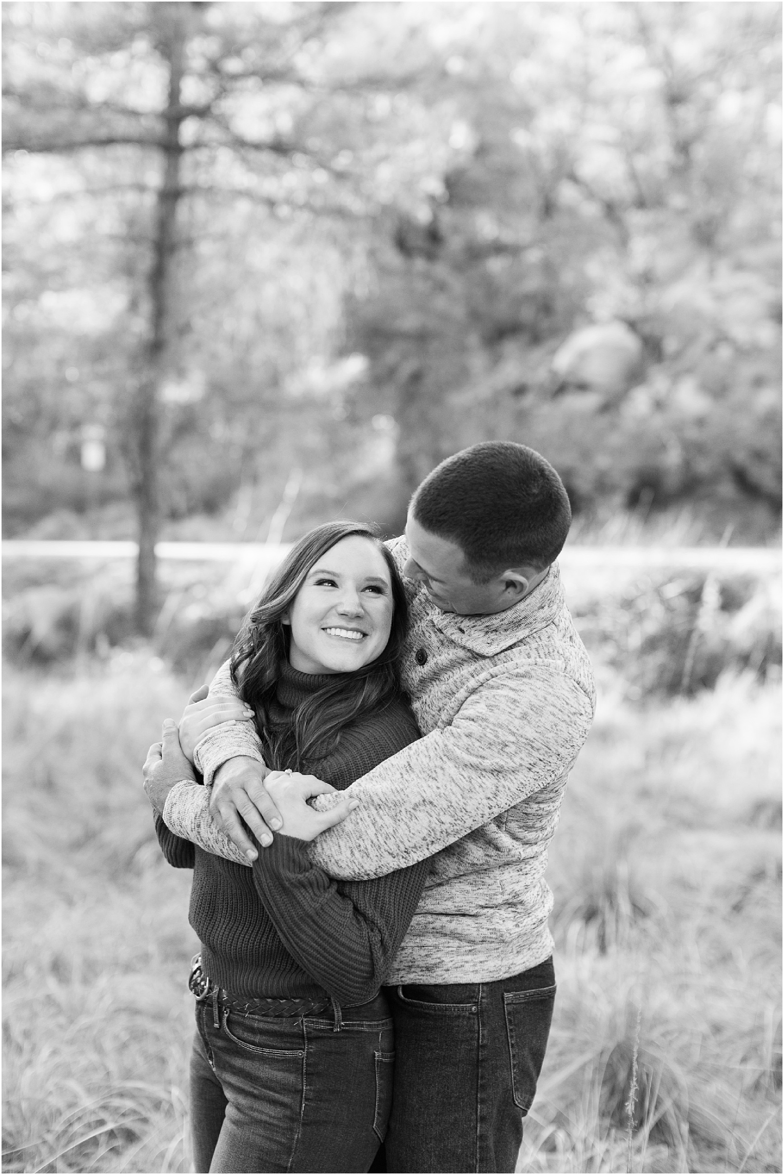 Mount Lemmon Engagement Session Tucson AZ Chelsey + Zach spring woodland engagement session