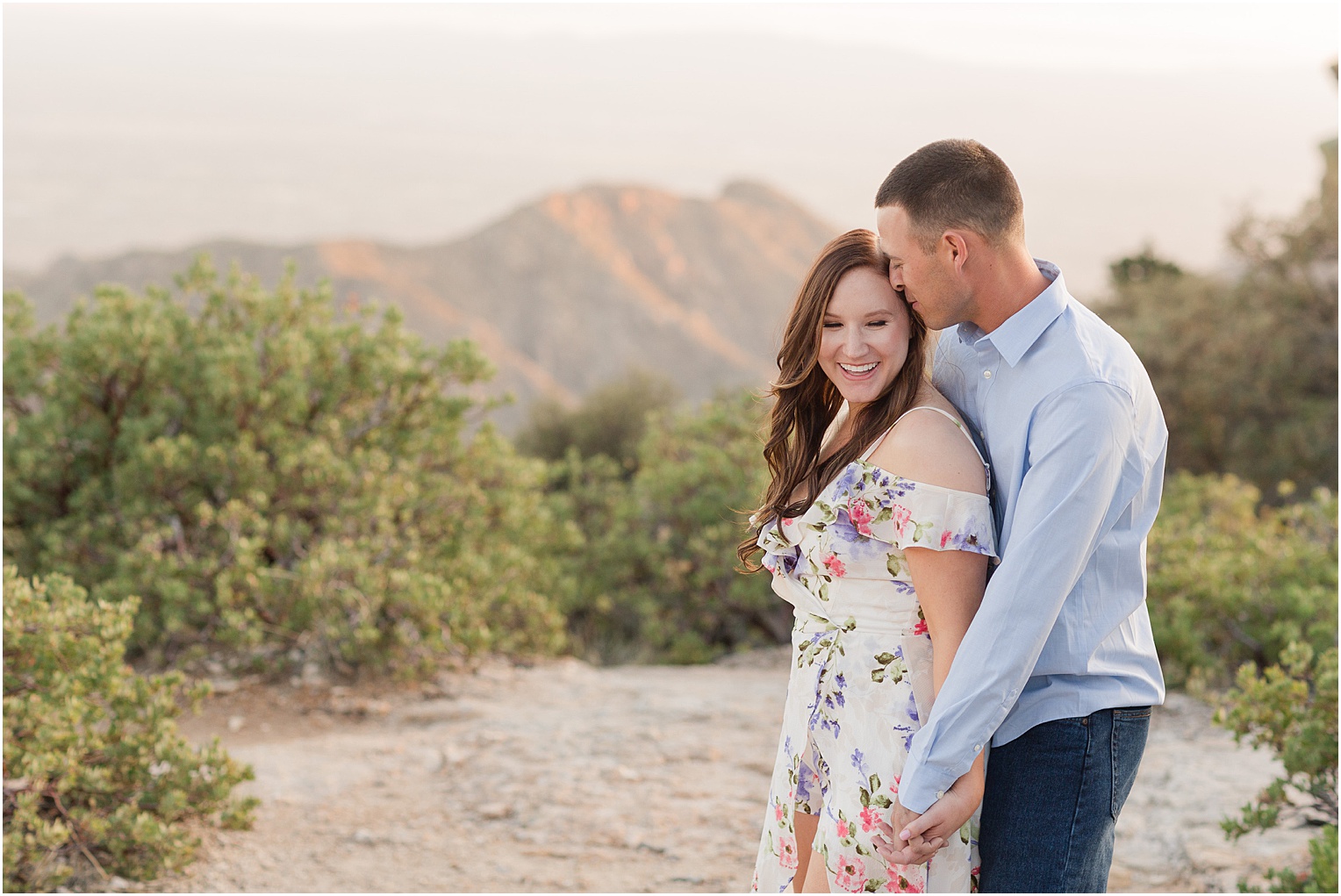 Mount Lemmon Engagement Session Tucson AZ Chelsey + Zach spring sunset engagement