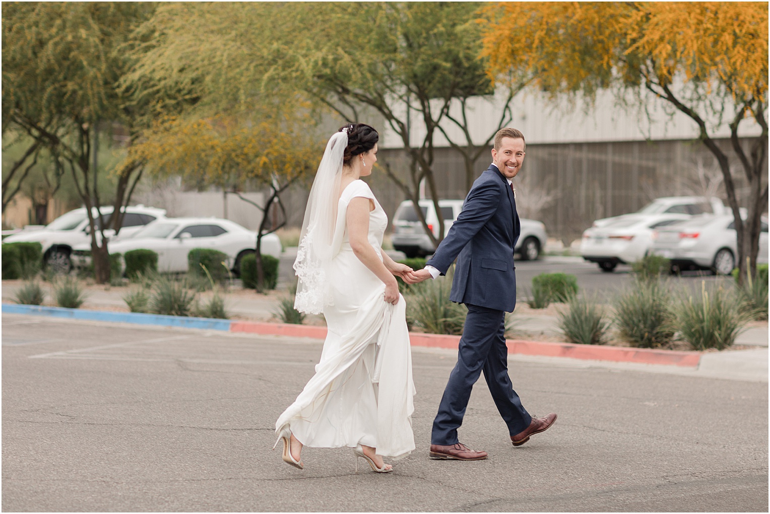 Stillwell House Wedding Tucson Arizona Katherine and Eli bride and groom portraits