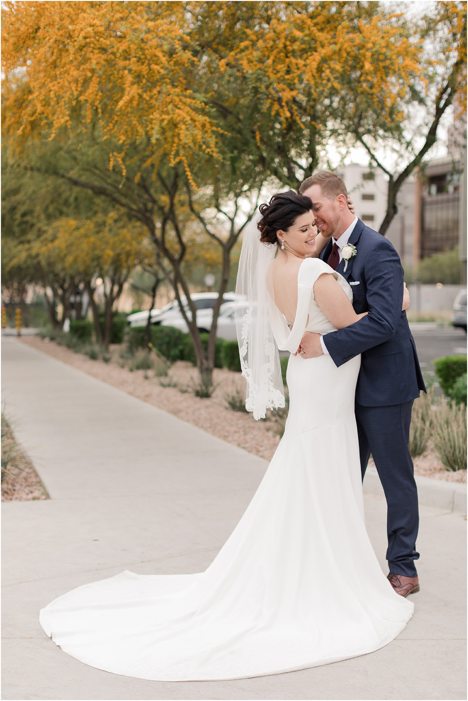 Stillwell House Wedding Tucson Arizona Katherine and Eli bride and groom portraits