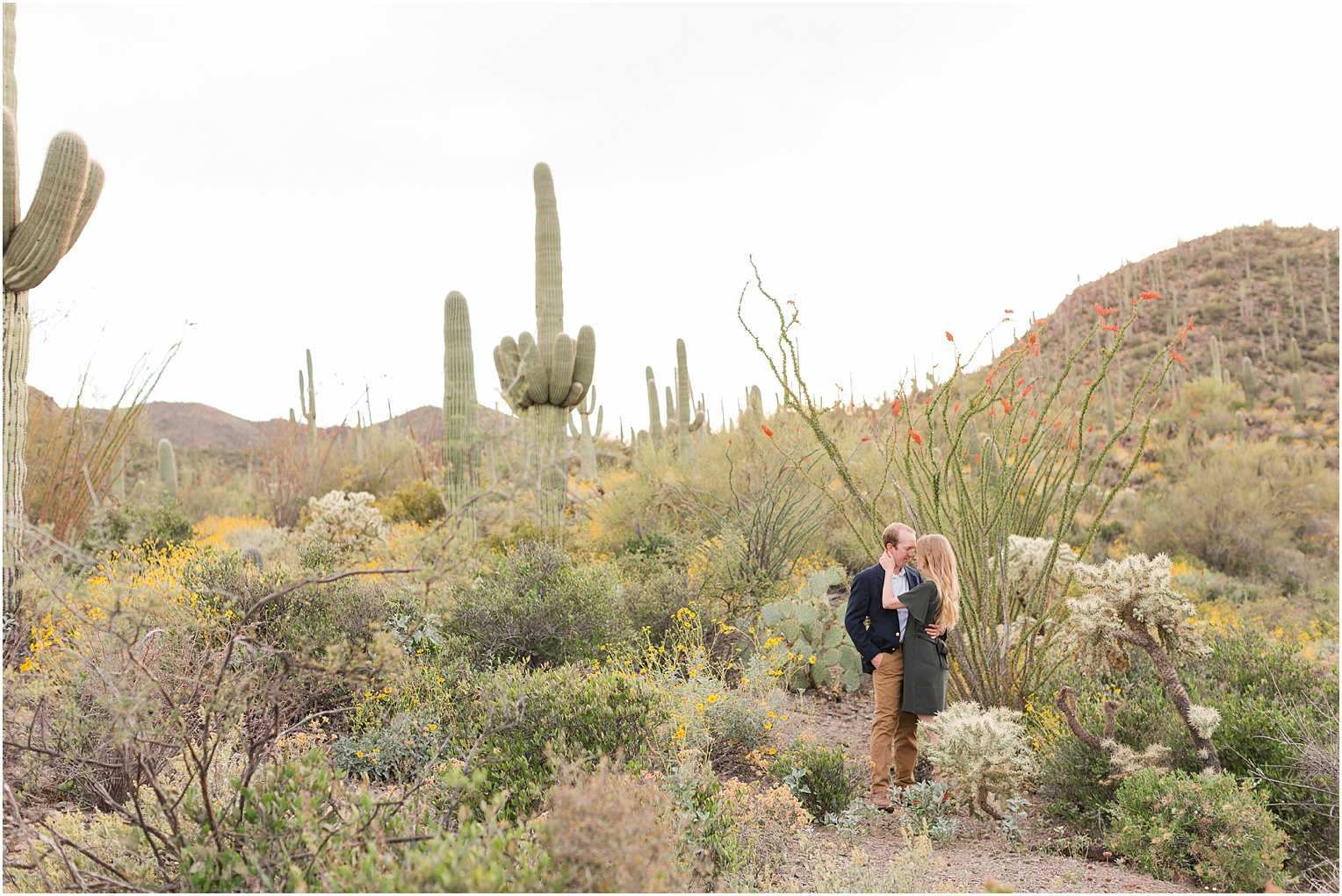 Tucson Engagement Photos Tucson AZ Emily + Brad Romantic Spring Dessert Engagement Session