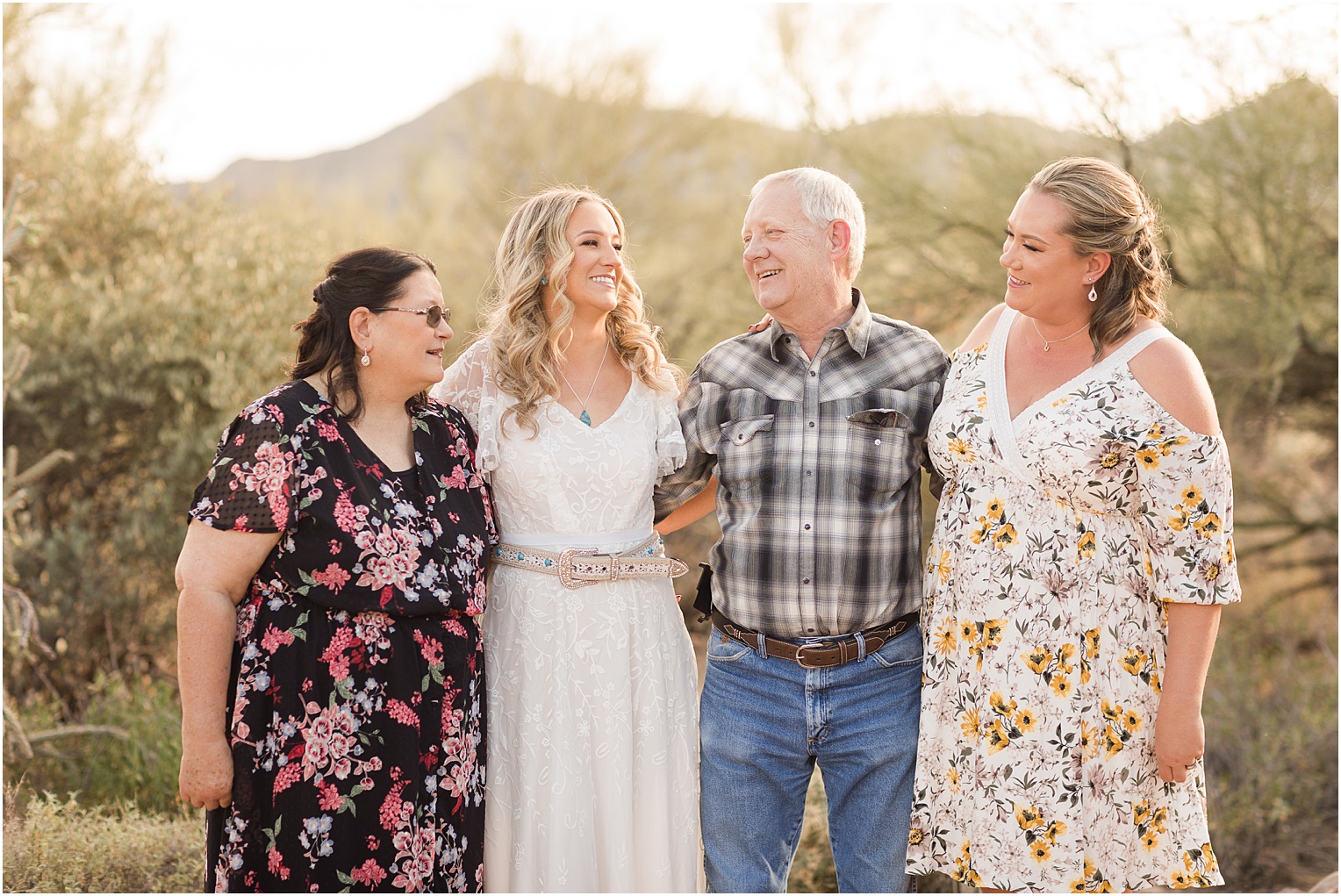 Gates Pass Wedding Tucson Arizona Andrea + Cameron family photos