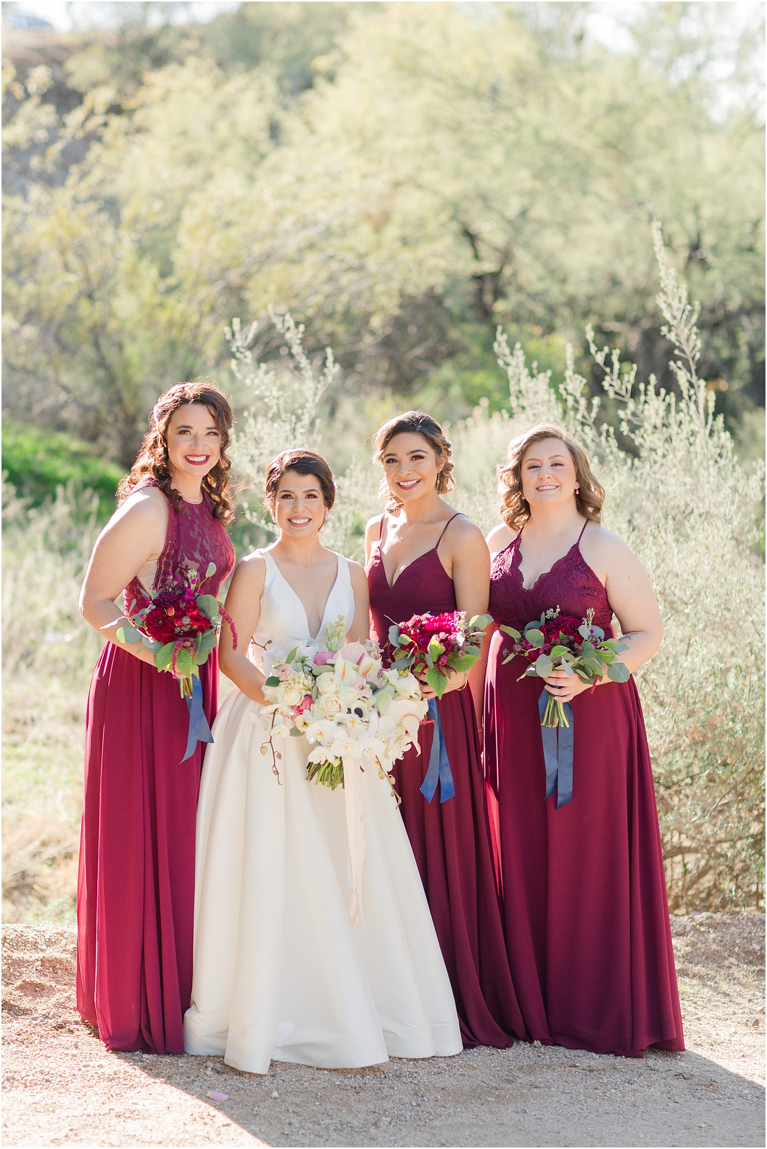 Saguaro Buttes Wedding Tucson, Arizona Farnaz & Brian bridesmaid photos