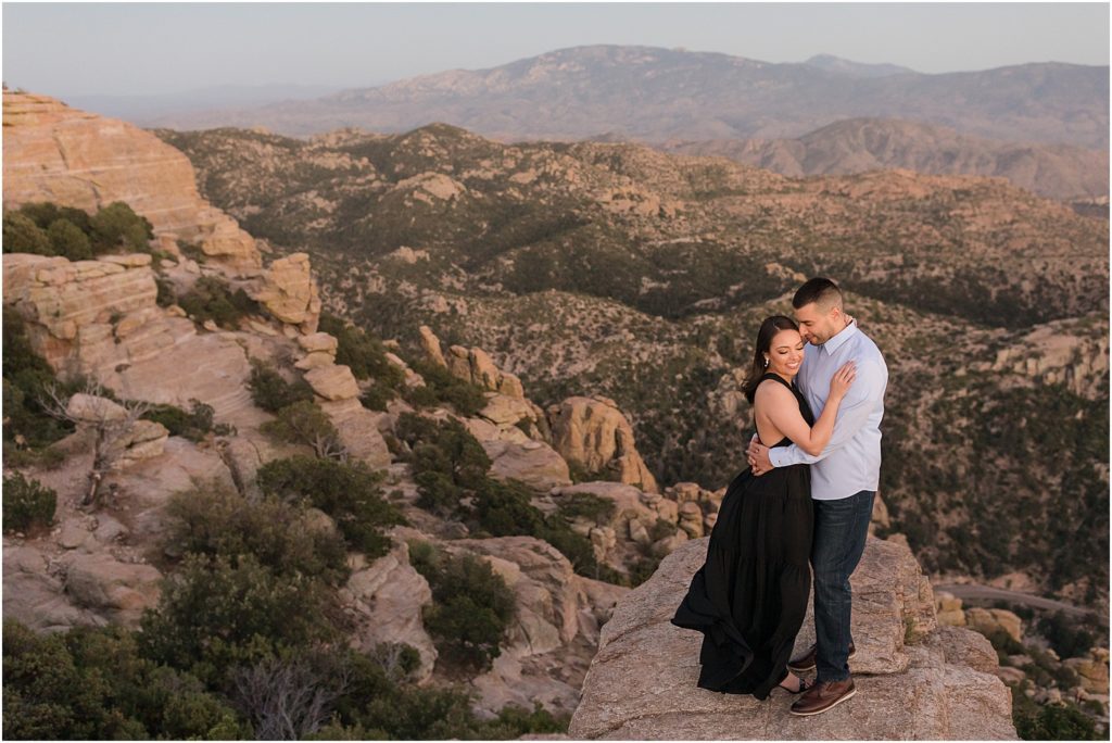Mt Lemmon Engagement Session Tucson, AZ Brittany + Kevin elegant and romantic desert engagement photos on Mt Lemmon