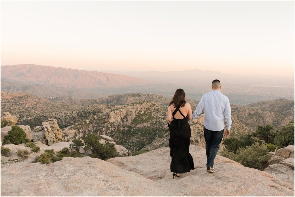 Mt Lemmon Engagement Session Tucson, AZ Brittany + Kevin elegant and romantic desert engagement photos on Mt Lemmon