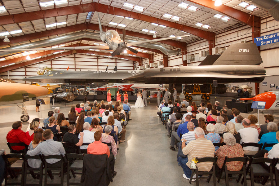 military aviation museum weddings ceremony