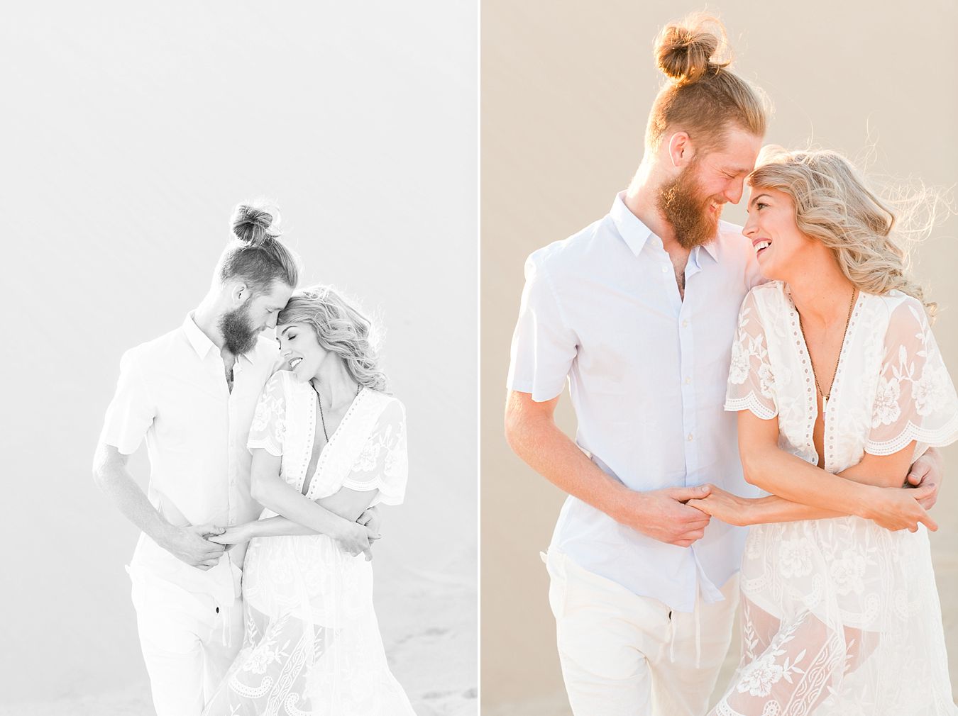 cute photo session in sand dunes