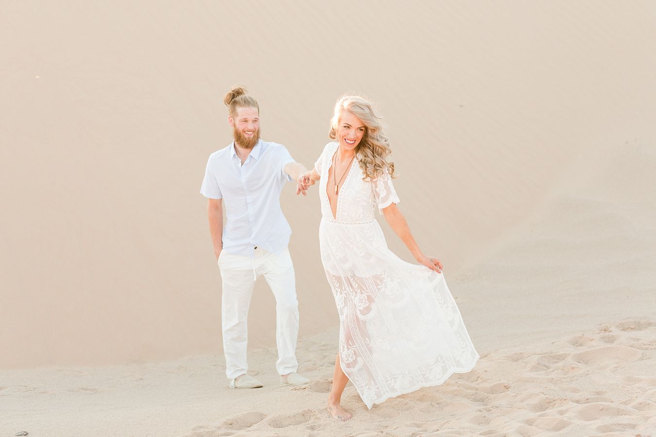 cute photo session in sand dunes