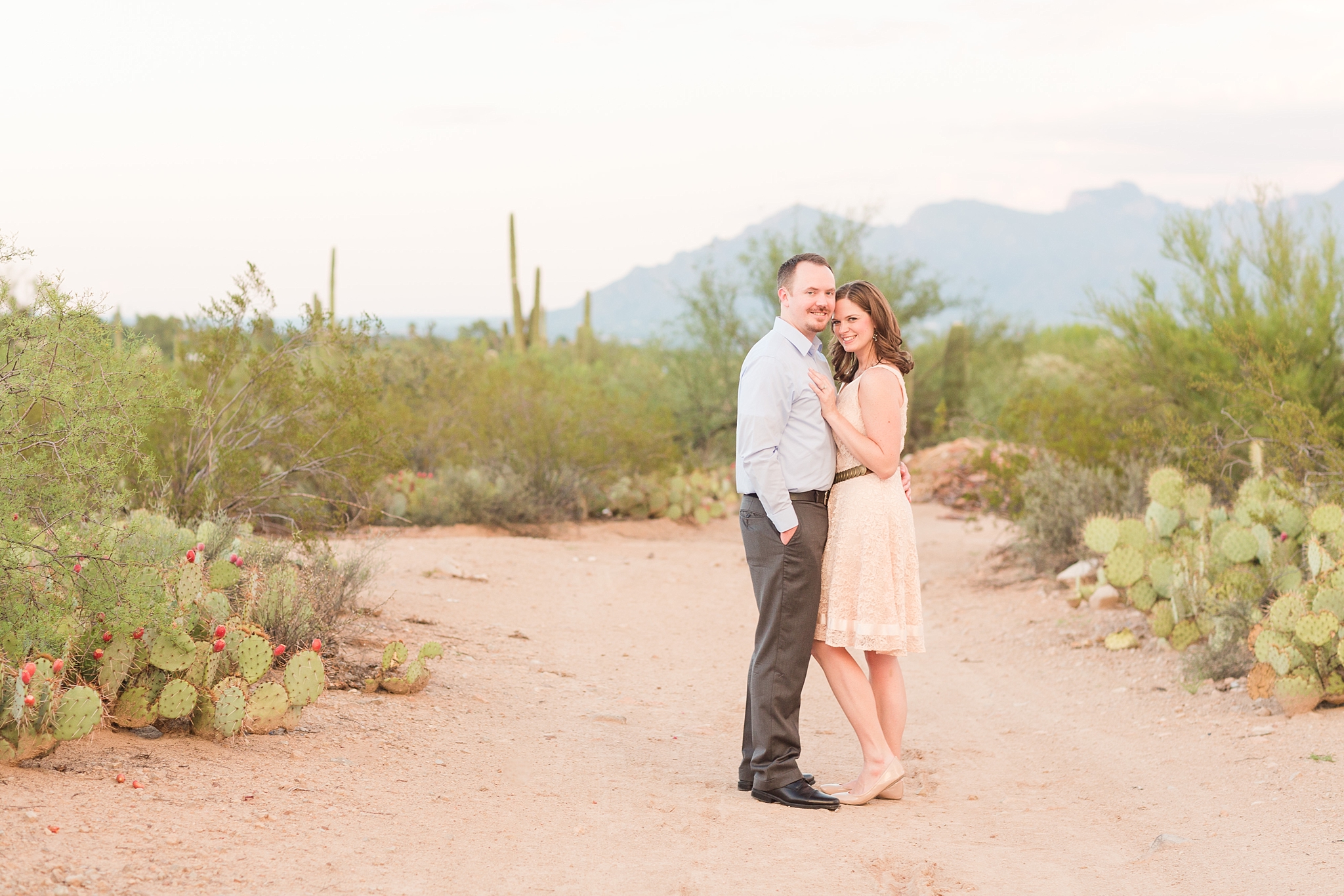 Tucson Wedding Photographers engagement photos in the desert