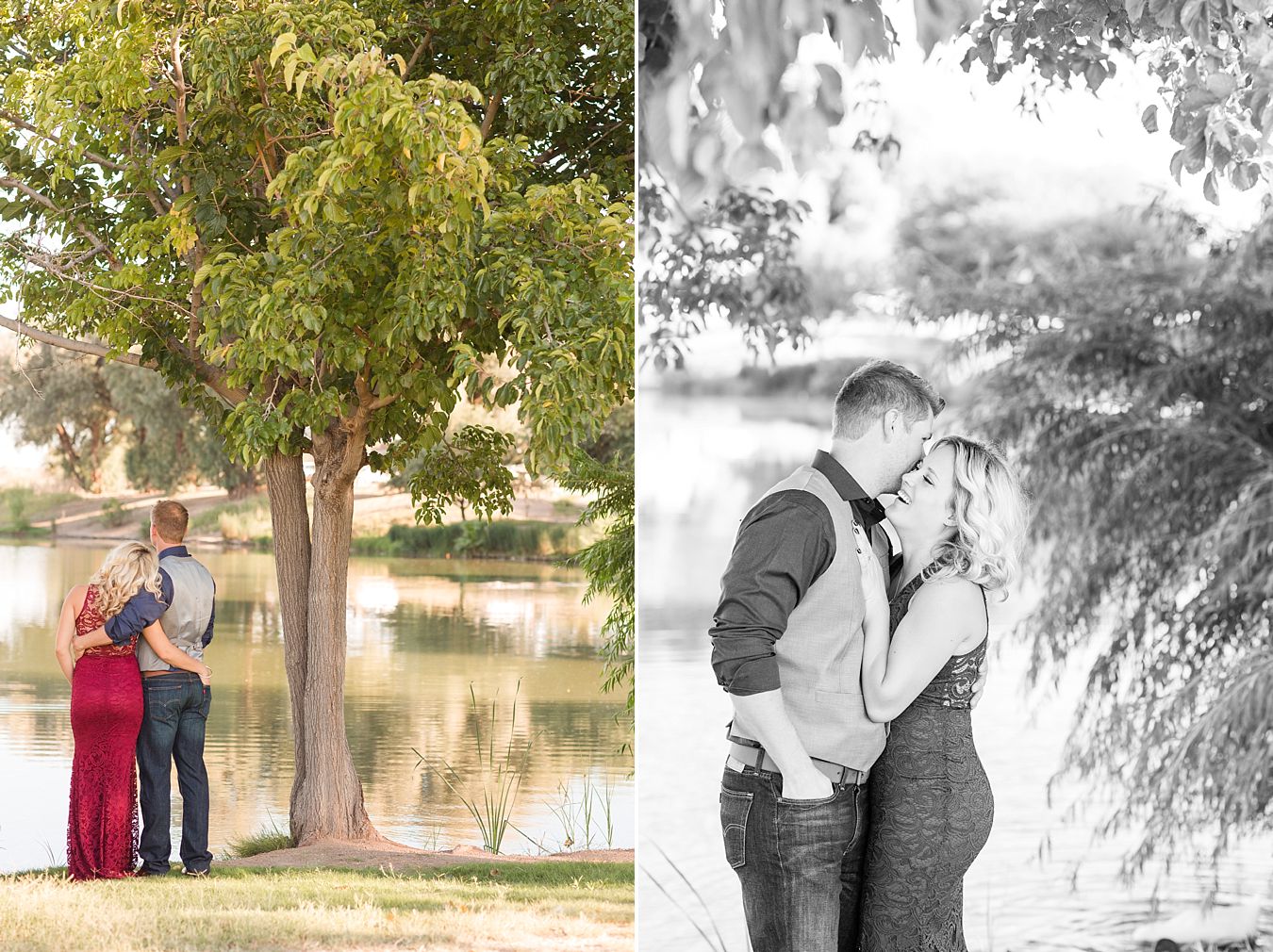 beach engagement photos