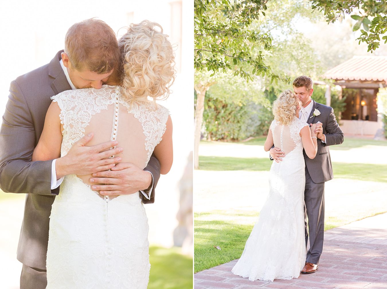 first look with groom