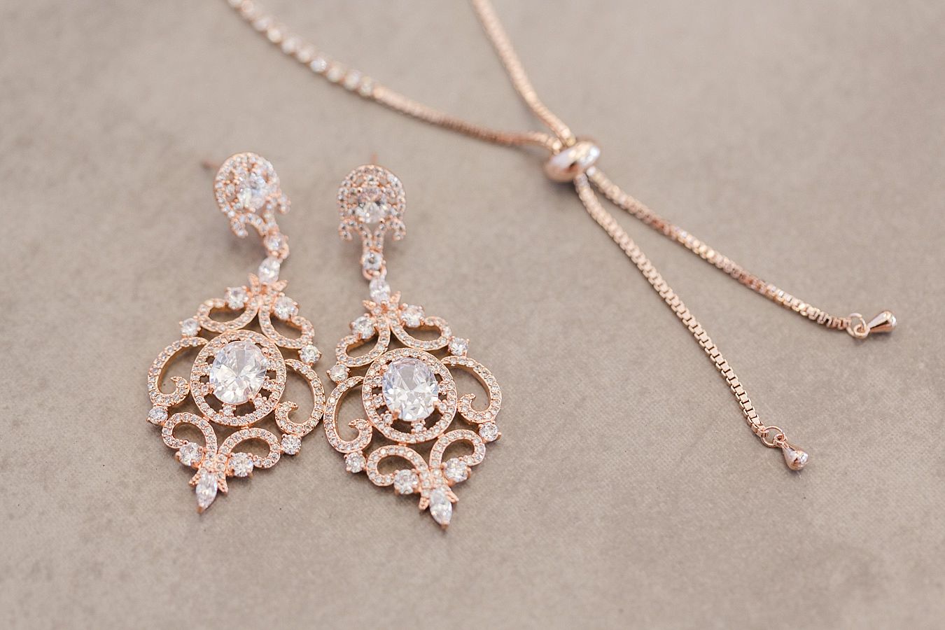 wedding jewelry, wedding necklace, earrings