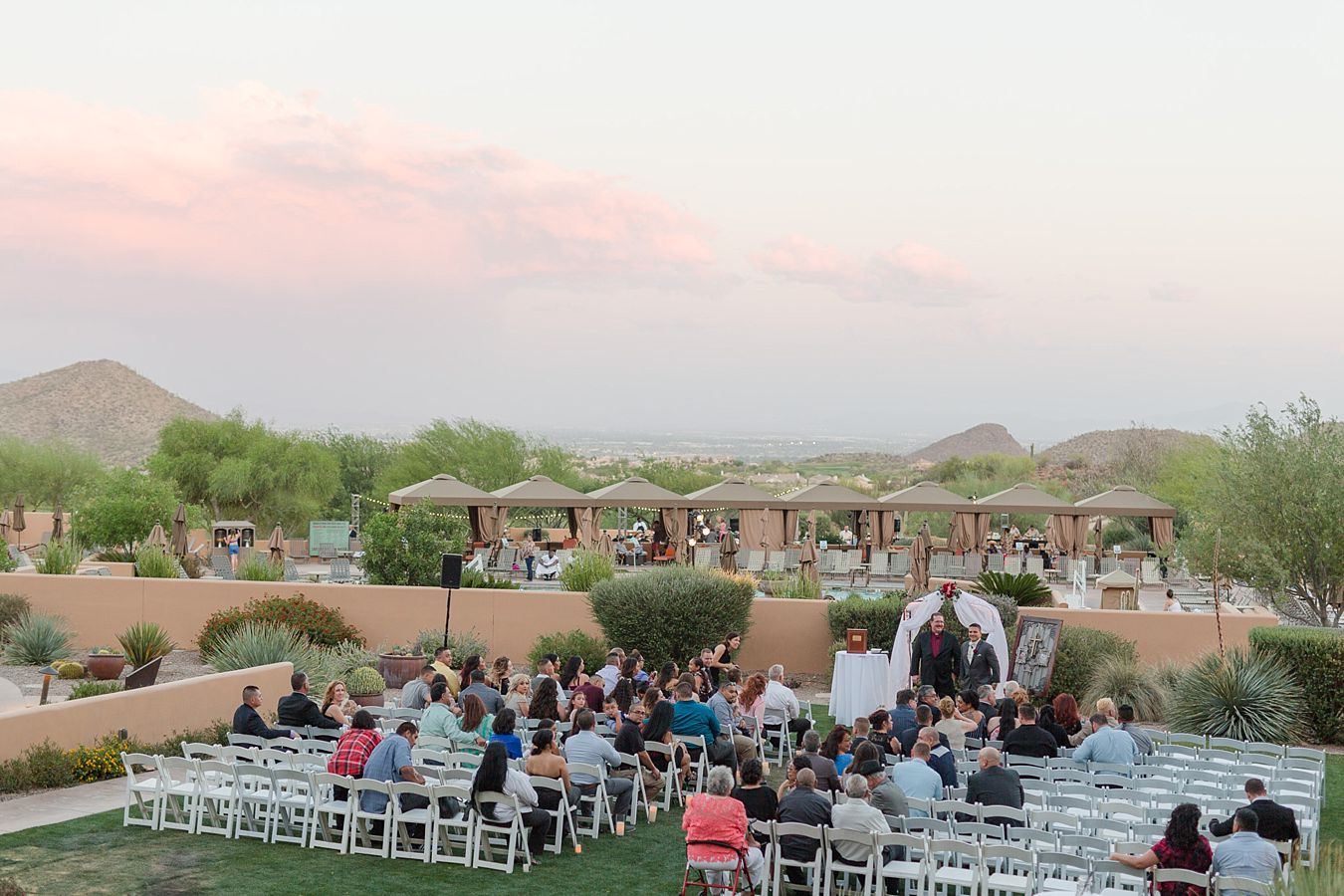 outdoor wedding ceremony